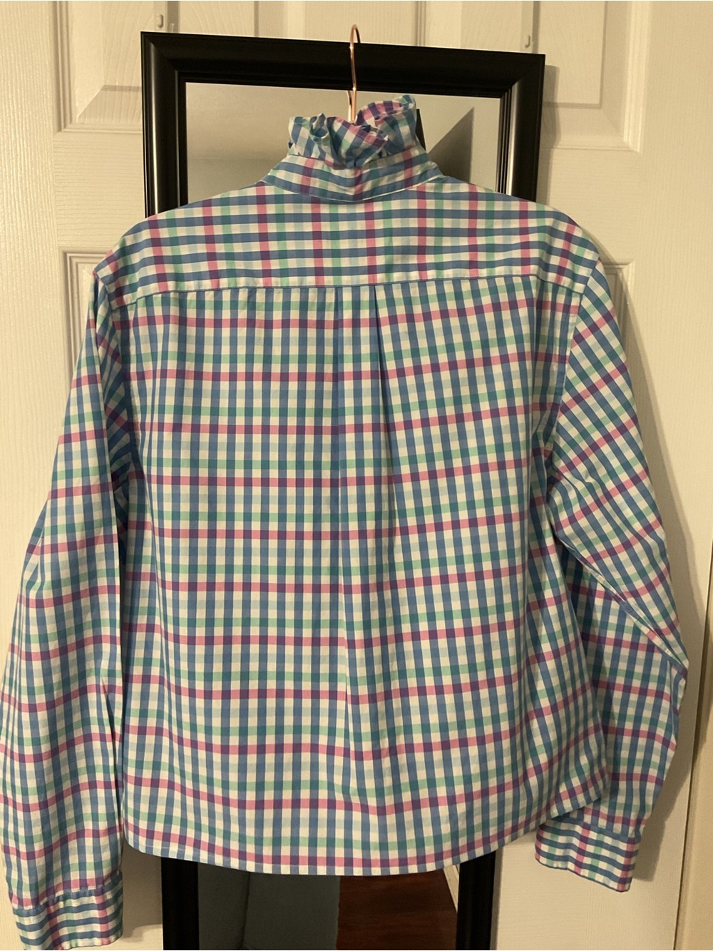 Upcycled Vineyard Vines Multicolor Plaid Button-Down Shirt - Picture 2 of 3
